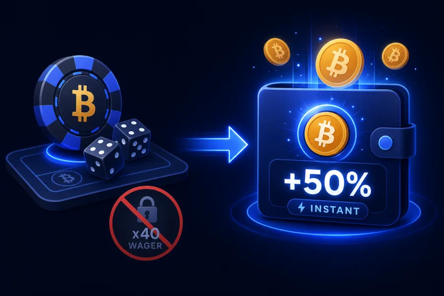 Schema: il cashback Duel torna sul saldo prelevabile subito dopo la puntata senza requisiti, a differenza di un bonus di benvenuto con rigioco x40